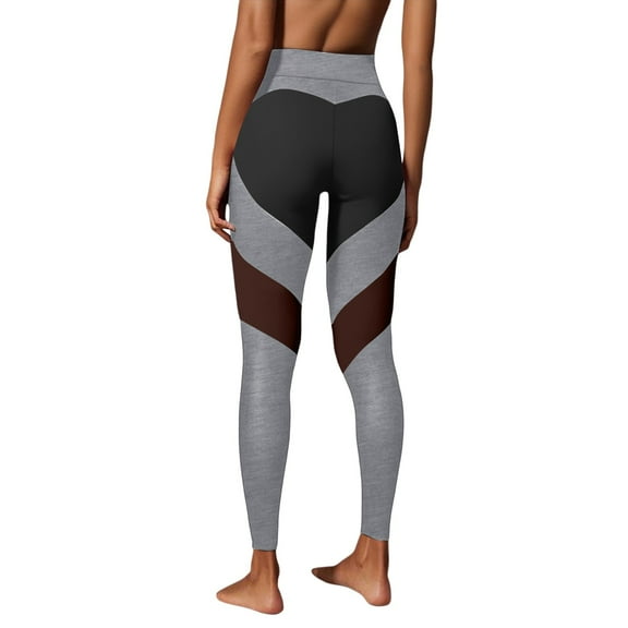 Women's High Waist Patchwork Leggings - Lift Sports Stretch Pants, Polyester Spandex for Yoga/Fitness
