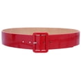 thumbnail image 1 of Women's High Waist Patent Leather Wide Fashion Square Belt, 1 of 3