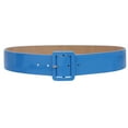 thumbnail image 1 of Women's High Waist Patent Leather Wide Fashion Square Belt, 1 of 3