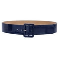thumbnail image 1 of Women's High Waist Patent Leather Wide Fashion Square Belt, 1 of 3