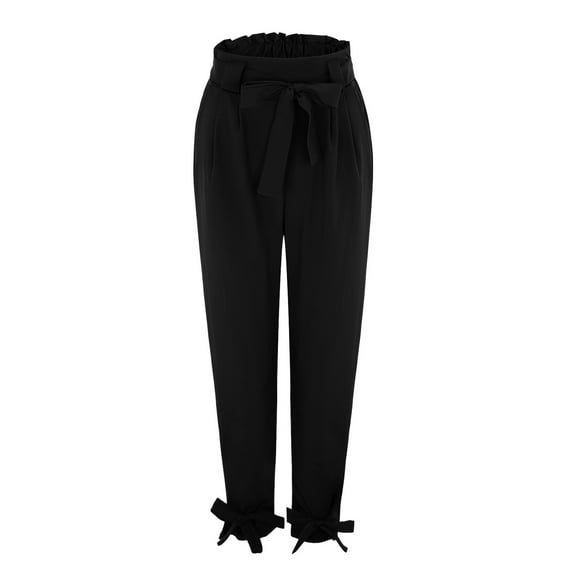 Women's High Waist Pencil Pants With Bow Knot Pocket Party Casual Pants