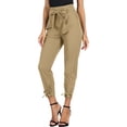 thumbnail image 1 of Women's High Waist Pencil Pants With Bow-Knot Pocket Party Casual Pants, 1 of 9