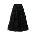 thumbnail image 1 of Women's High Waist Pleated A-Line Skirt Design, Lightweight for All-Day Comfort, One Size Fits Most, 1 of 6