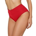 thumbnail image 1 of Women's High Waist Retro Swim Bottoms Full Coverage Bikini Tankini Briefs with Stretch Control, 1 of 5