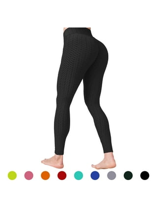 YouLoveIt Womens High Waist Yoga Pants Tummy Control Butt Lift Booty Pants  Stretchy Leggings Textured Booty Tights Casual Yoga Jogging Leggings Pants