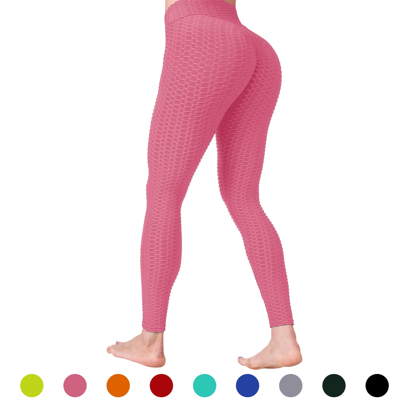 Nixeci Scrunch High Waisted Leggings for Women Gym Butt Lift Pants Teen Girls  Workout Running Tights Yoga Outfits Hot Pink S at  Women's Clothing  store