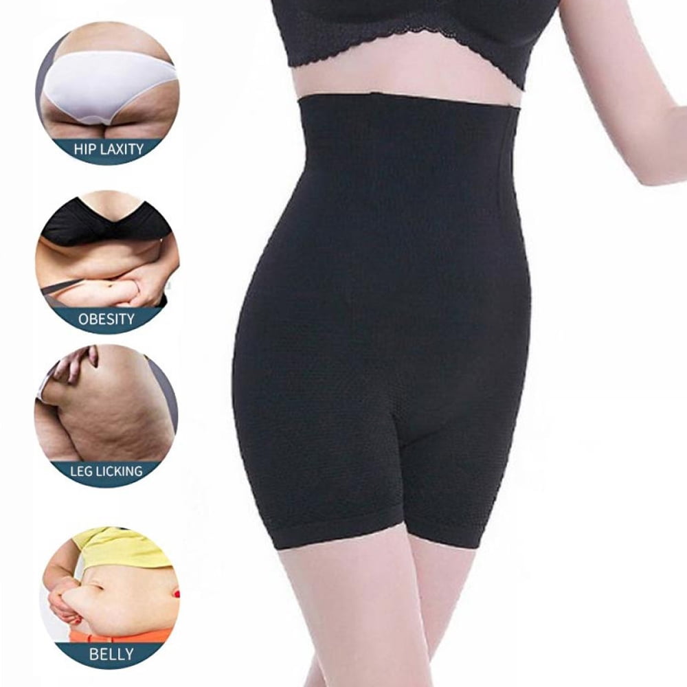 Women High Waist Slimming Tummy Control Panty Body Shaper Panties Black  Seamless Waist Shaper Plus Size Shapewear Underwear - Shapers - AliExpress