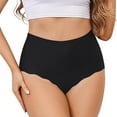 thumbnail image 1 of Women's High Waist Seamless Breathable Briefs Soft Liner Lace Design Comfortable Undergarments for Everyday Wear, 1 of 4