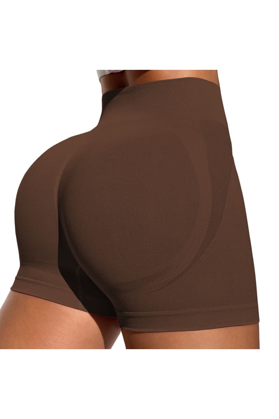 Women's High Waist Seamless Cycling Shorts for Workout & Yoga True to Size, 4.5-inch Inseam, 4-Way Stretch, Breathable & Non See-through