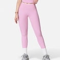 thumbnail image 1 of Women's High Waist Seamless Leggings with Tummy Control and Sculpting Fit for Active or Casual Everyday Wear - Medium, Pink, 1 of 7
