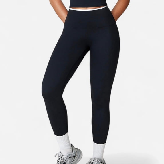 Women's High Waist Seamless Leggings with Tummy Control and Sculpting Fit for Active or Casual Everyday Wear - X Large, Black