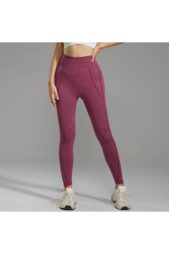 Women's High Waist Seamless Yoga Pants | Lifting Workout Leggings Non See Through | Sculpting Compression Tights for Fitness, Running, Gym(,S)