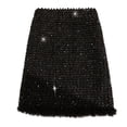 thumbnail image 1 of Women's High Waist Sequin Wrap Skirt Fall Winter Stretchy Slim Fit Fringe Midi Skirt Party Night Out Elegant Sparkly Fashion, 1 of 2