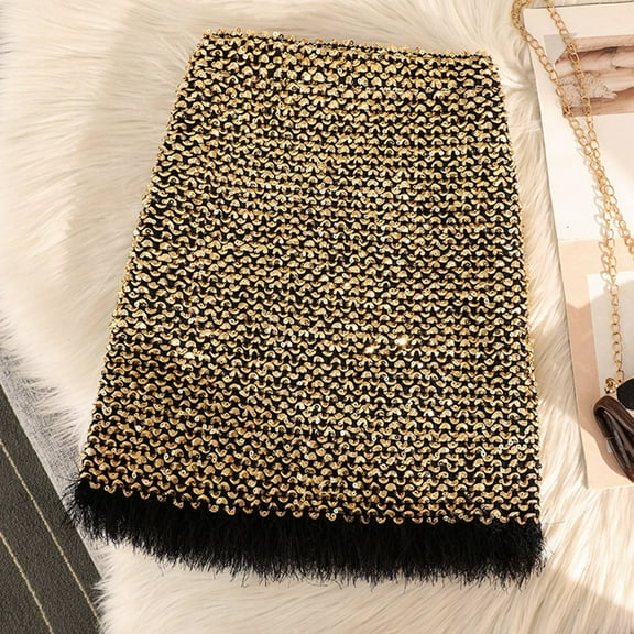 Women's High Waist Sequin Wrap Skirt Fall Winter Stretchy Slim Fit Fringe Midi Skirt Tennis Skirt for Women Skirt Women Mobile Home Skirting Panels Crop Top And Skirt Set for Women Skirt Shorts Anime