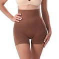 thumbnail image 1 of Women's High Waist Shapewear Shorts Hide Belly Body Shaper Undergarment Slimming Shaper Panties Butt Lifter Tummy Control Back Fat Smoothing Coffee Large, 1 of 1