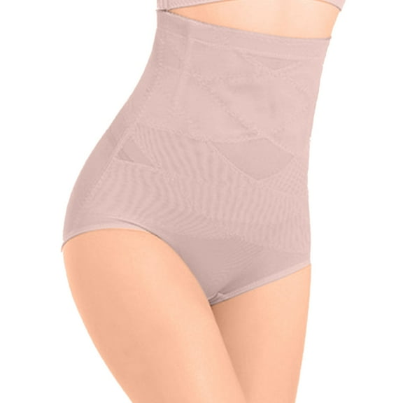 Women's High Waist Shaping Panties Postpartum Underwear Mesh Breathable Body Lifting Comfortable Seamless