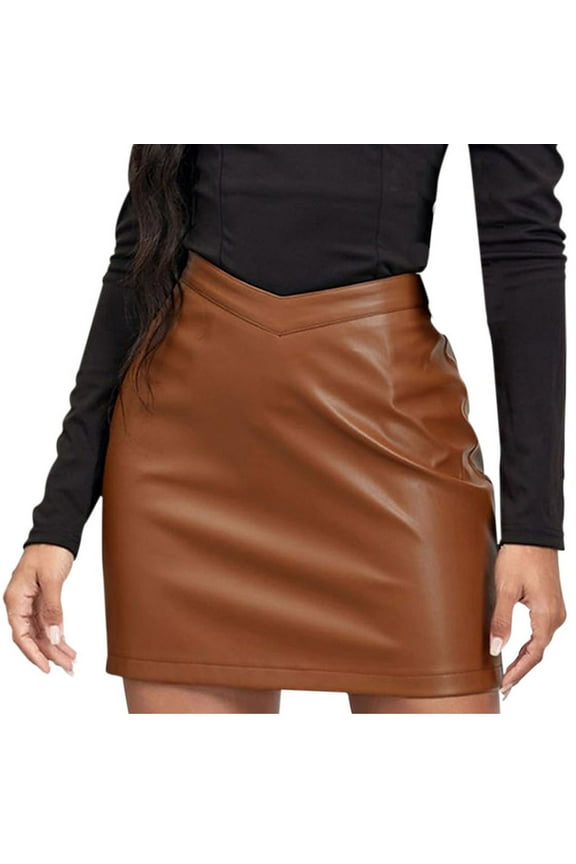 Women’s High Waist Skirt Split Zipper Mini Skirt Bodycon Stretch Skirts Women'S Gothic Dress With Hood Elegant Dress