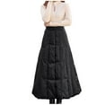 thumbnail image 1 of Women Warm Stylish Cold Protection One Piece Skirt Long Length Down Wrap Skirt Club Basic Leisure Dailywear, 1 of 9