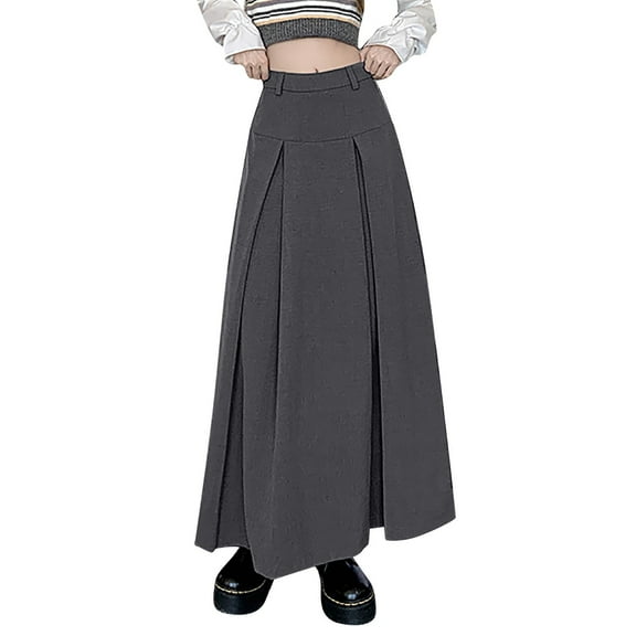 Women's High Waist Slim Slim Casual Mid Length Suit Skirt Pleated Skirt Ballet Wrap Skirt Cute Skirts Two Piece Skirt Set Womens Midi Skirt Satin Skirts for Women Side Skirts for Cars Universal Skirt