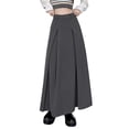 thumbnail image 1 of Women's High Waist Slim Slim Casual Mid Length Suit Skirt Pleated Skirt, 1 of 1