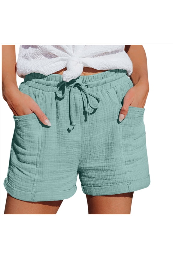 Women's High Waist Straight Leg Casual Shorts Loose Fit Sporty Fashion Pants for Everyday Comfort