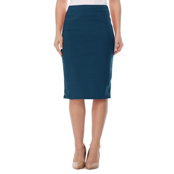 Women's High Waist Stretch Bodycon Pencil Skirt Made in USA S-3XL