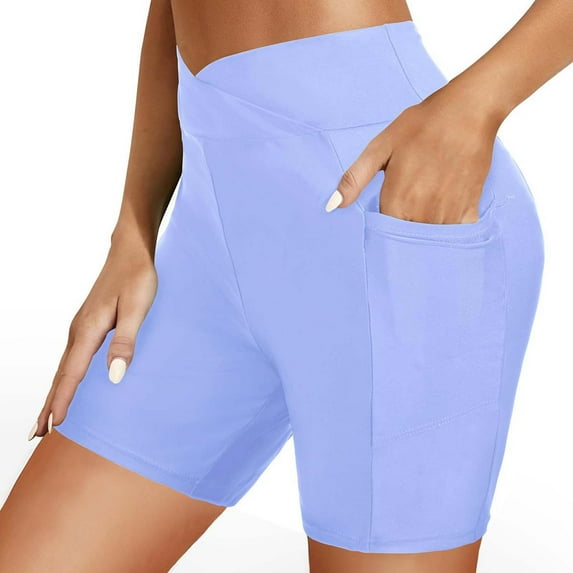 Women's High Waist Swim Shorts Comfortable Bikini Bottoms for Beach Pool Summer Fashion Athletic Swimwear