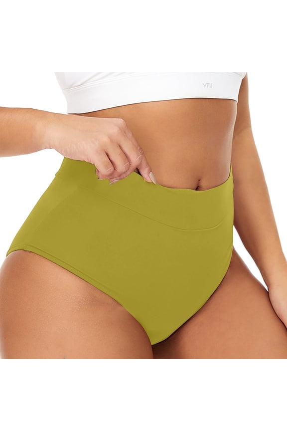 Women's High Waist Swimming Trunks Four Layer Leak Proof, Skin Friendly Fabric, Sizes XS XXXL