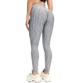 thumbnail image 1 of Women's High Waist Textured Butt Lifting Slimming Workout Leggings Tights Exercise Stretch Trousers, 1 of 6