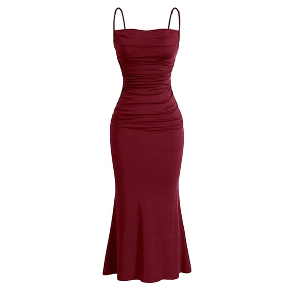 Women's High-Waist Tie Strap Bodycon Bodycon Slit Skirt Set - Summer Sleeveless Long Skirt Suit, St Patrick's Party Slim-Fit Maxi Skirt,Size:M