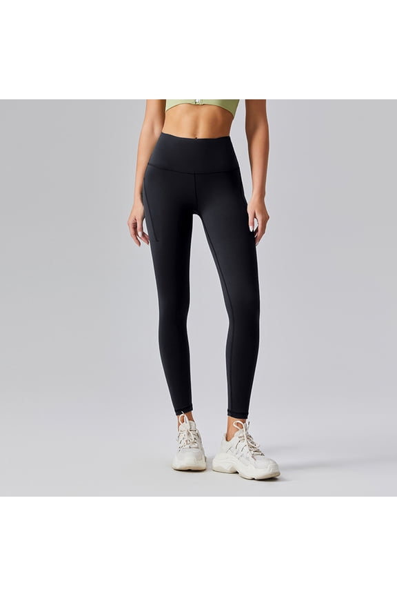 Women's High Waist Tight Stretch Trousers Outdoor Sports Morning Run Breathable Quick Drying Fitness Pants Lift Yoga Pants Ruched Leggings Women Leggings Fashion High Elasticity Workout Yoga Pants