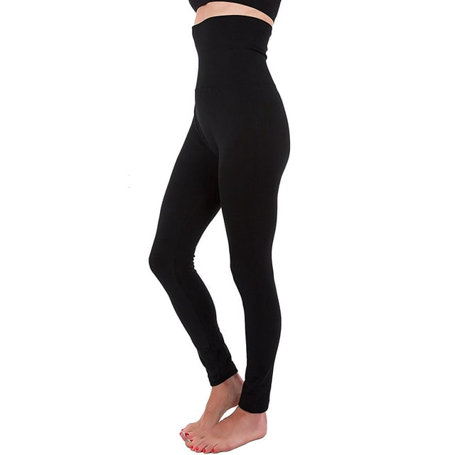 Women's High Waist Tummy Control Fleece Lined Legging Winter Warm Compression Top Thermal Pants