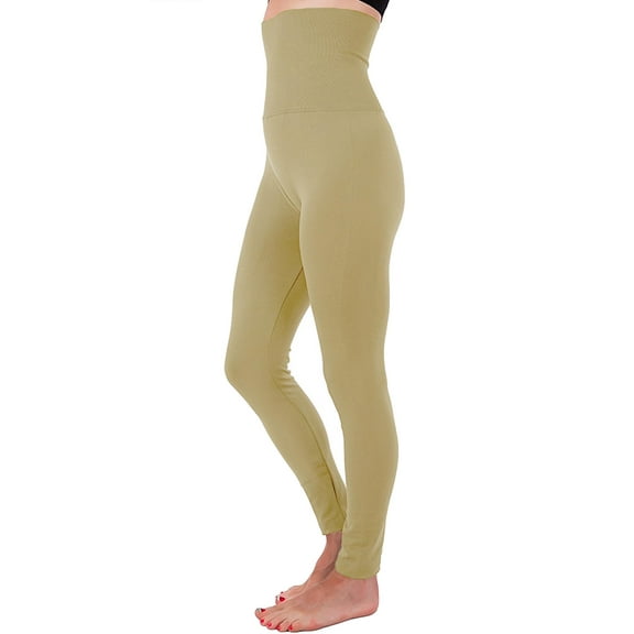 Women's High Waist Tummy Control Fleece Lined Legging Winter Warm Compression Top Thermal Pants