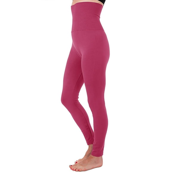 Women's High Waist Tummy Control Fleece Lined Legging Winter Warm Compression Top Thermal Pants