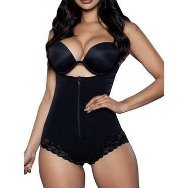 Women's High Waist Tummy Control Slimming Adjustable Shapewear Full Bodysuit (Black, 3XL/4XL)