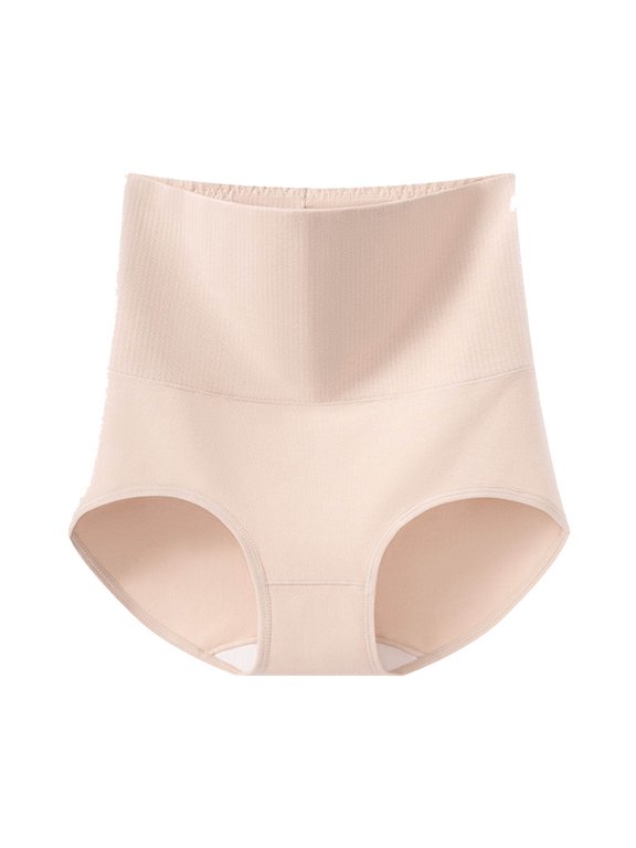 Women's High Waist Underwear Body Shaping Triangle Panties Breathable Underpants