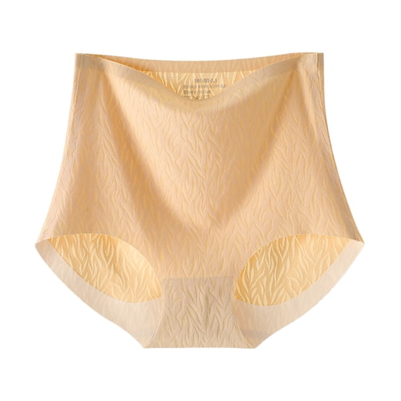 Women's High Waist Underwear Breathable Comfortable Non Silk Crotch Lightweight Soft Stretch Panties for Daily Wear