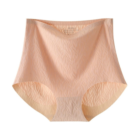 Women's High Waist Underwear Breathable Comfortable Non Silk Crotch Lightweight Soft Stretch Panties for Daily Wear