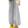 thumbnail image 1 of Women's High Waist Wide Leg Pant Lantern Carrot Solid Color Pants Fashion Causal Comfy Loose Fit Flowy Trousers S-XL, 1 of 5