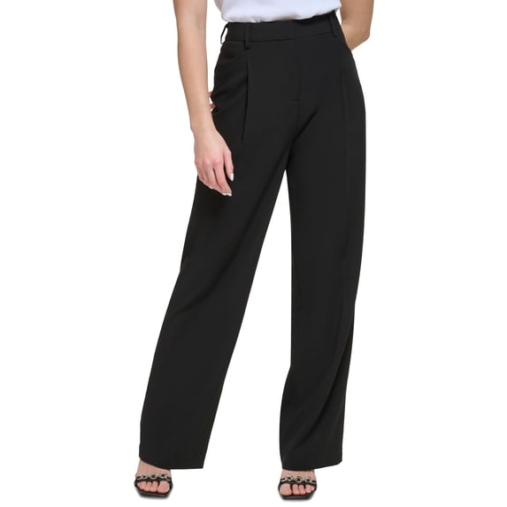 Women's High Waist Wide Leg Pants Black 6