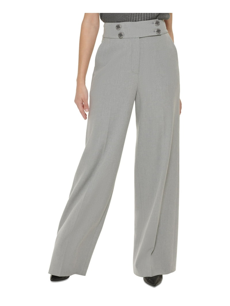 Women's High Waist Wide Leg Pants Tin 16 - Walmart.com