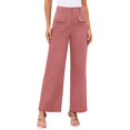 thumbnail image 1 of Women's High Waist Wide Leg Stretch Pants, Comfortable Elastic Waist, Tailored Fit, and Flattering for Office, 1 of 16
