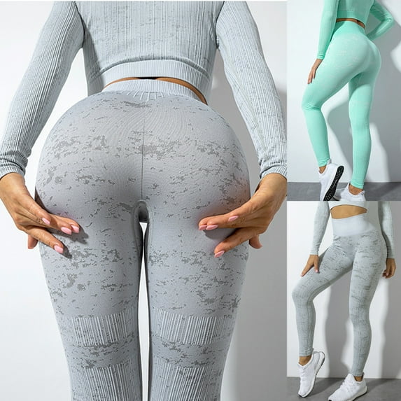 Women's High Waist Workout Leggings Bright Color Lightweight Fitness Yoga Exercise Training Pants