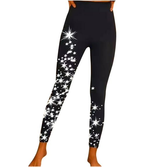 Women's High Waist Workout Leggings Stretchy Graphic Slim Leg Yoga Pants