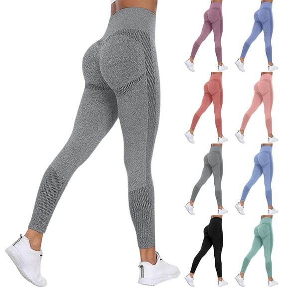 Women's High Waist Workout Leggings with Pockets Thick Comfortable Yoga and Running Pants for Training