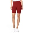 thumbnail image 1 of Women's High Waist Workout Shorts Activewear Stretch Biker Fit, 1 of 4
