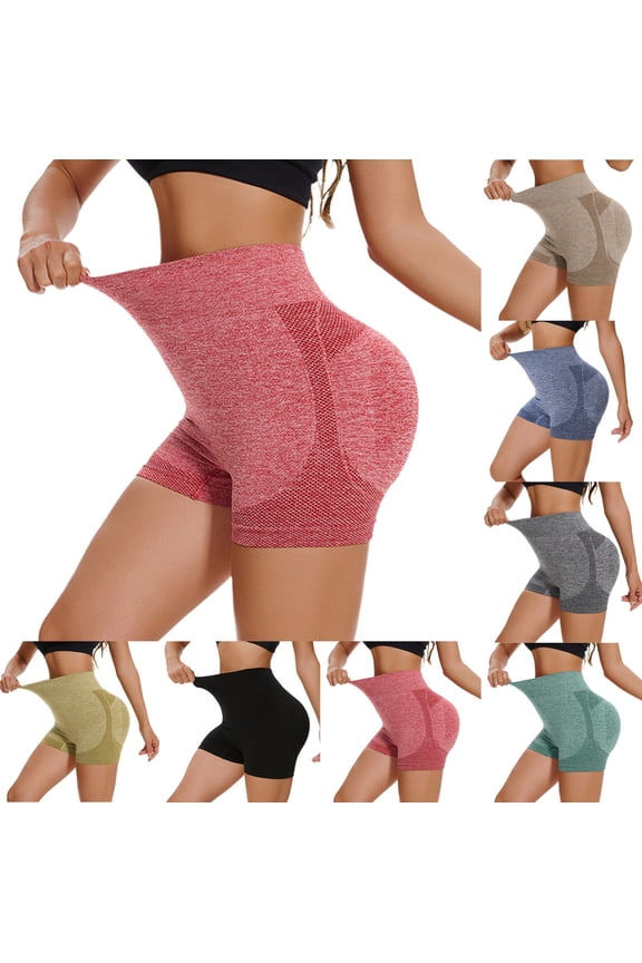 Women's High Waist Workout Shorts with Compression Fit Comfortable Stretch Biker Style for Training and Gym