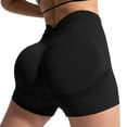 thumbnail image 1 of Women's High Waist Workout Yoga Gym Seamless Cycling Shorts, Nylon Spandex, 4 Way Stretch, Breathable, Suitable for Sports, Multiple Sizes, Color Differs by Monitor, 1 of 6