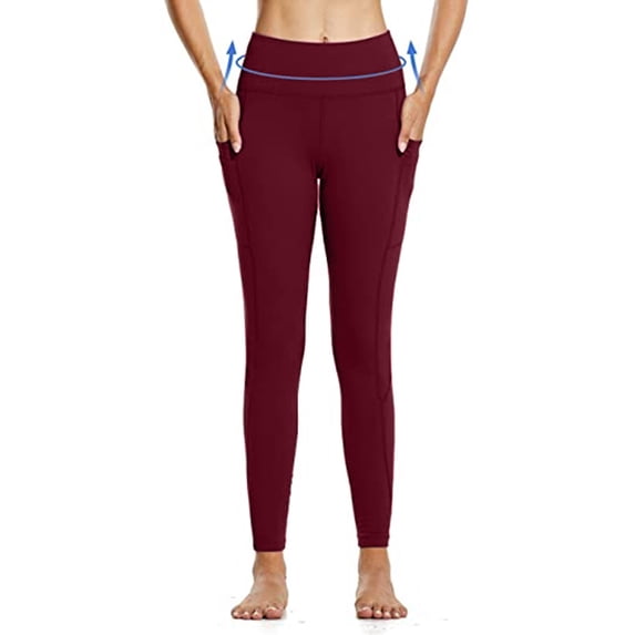 Women's High Waist Workout Yoga Leggings with Pockets Slim Leg Workout Legging