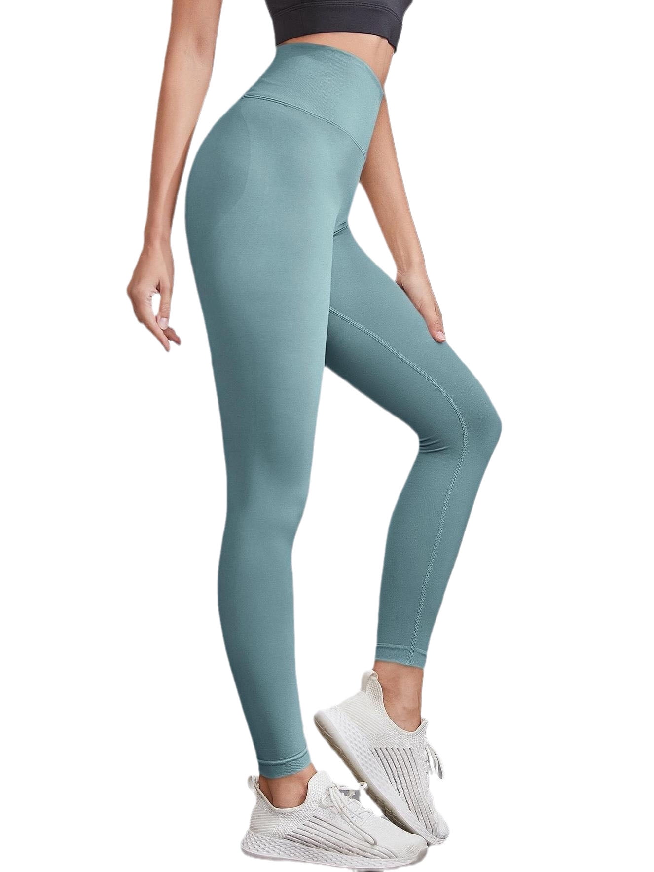 High Waist Anti-Curl Women's Leggings – Silky Soft Opaque Solid Tummy Tummy  Yoga Pants (Color : B, Size : X-Large) : : Clothing, Shoes &  Accessories